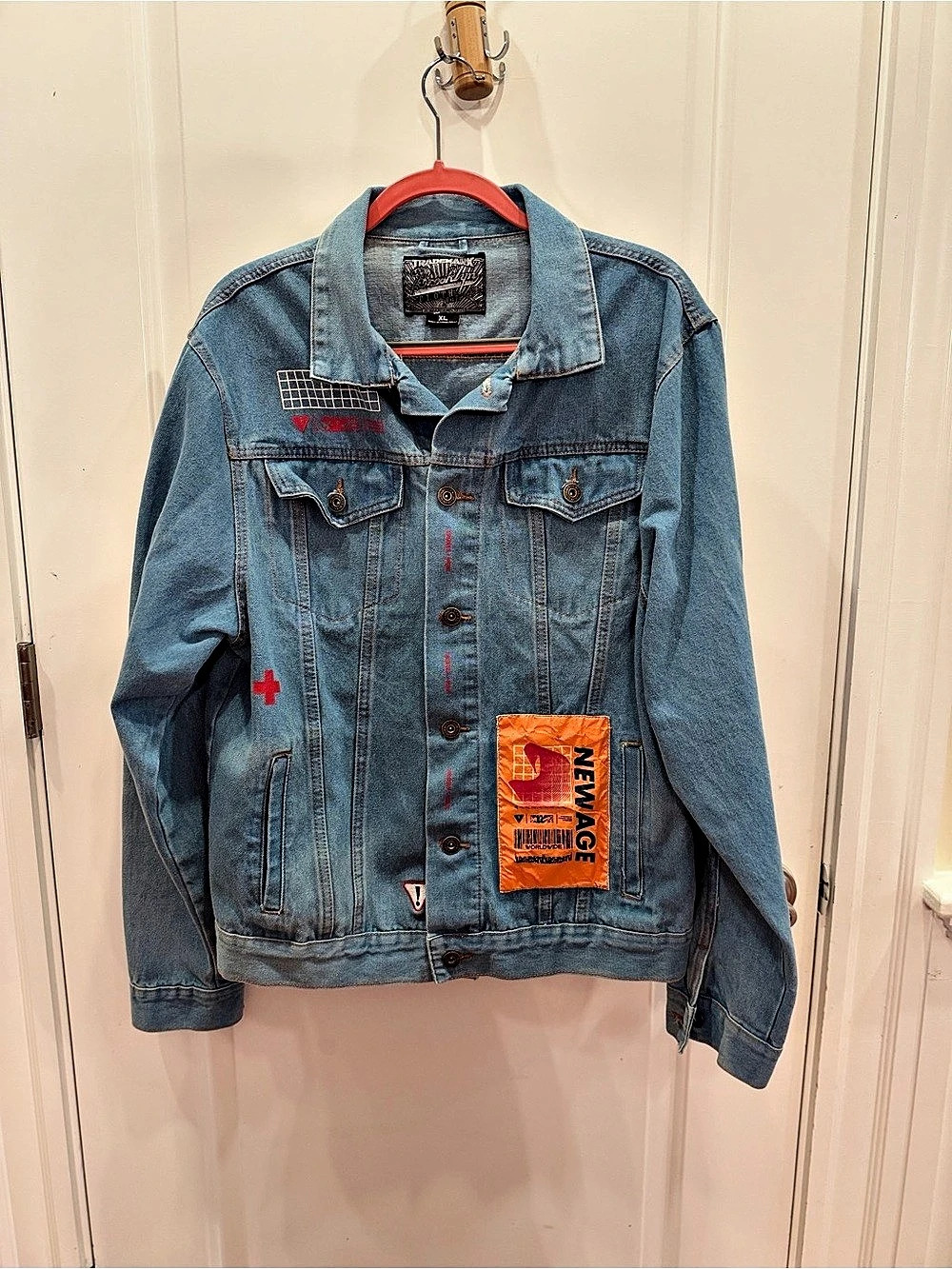 Brooklyn Cloth XL Graphic Patch Denim Jacket New Age Worldwide
